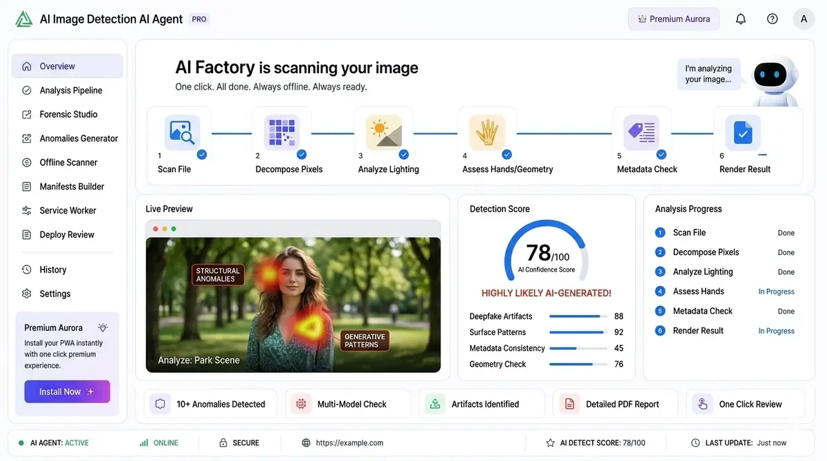 AI VPN checker dashboard — example of the AI VPN/privacy risk dashboard software